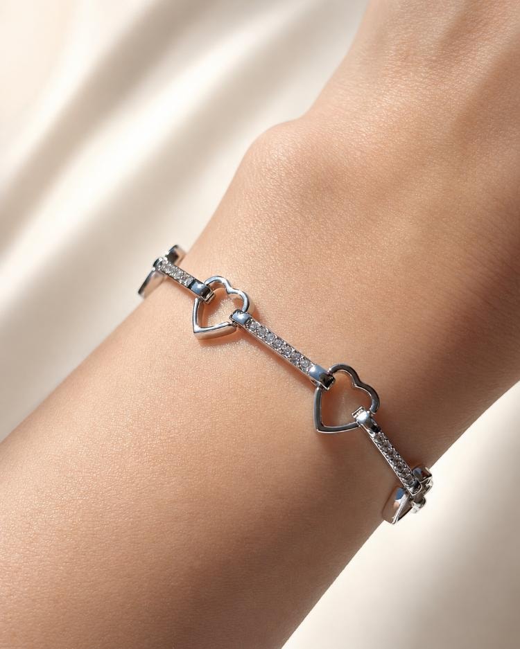 Kalpli Silver Bileklik