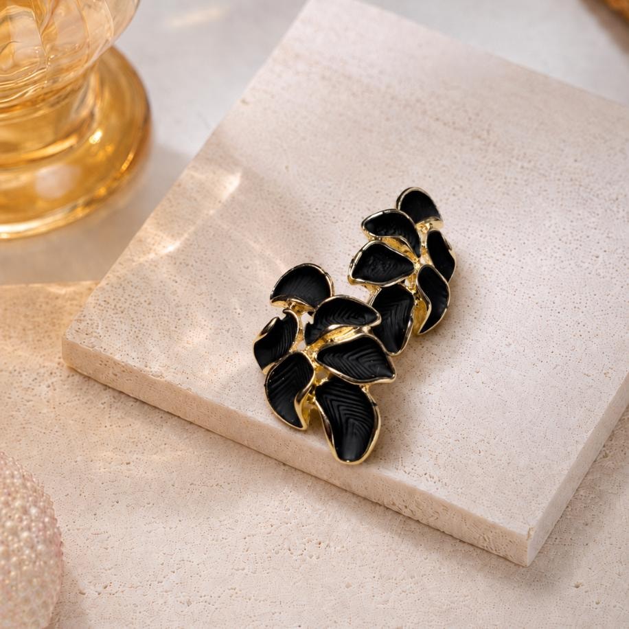 Siyah Gold Begonvil Küpe